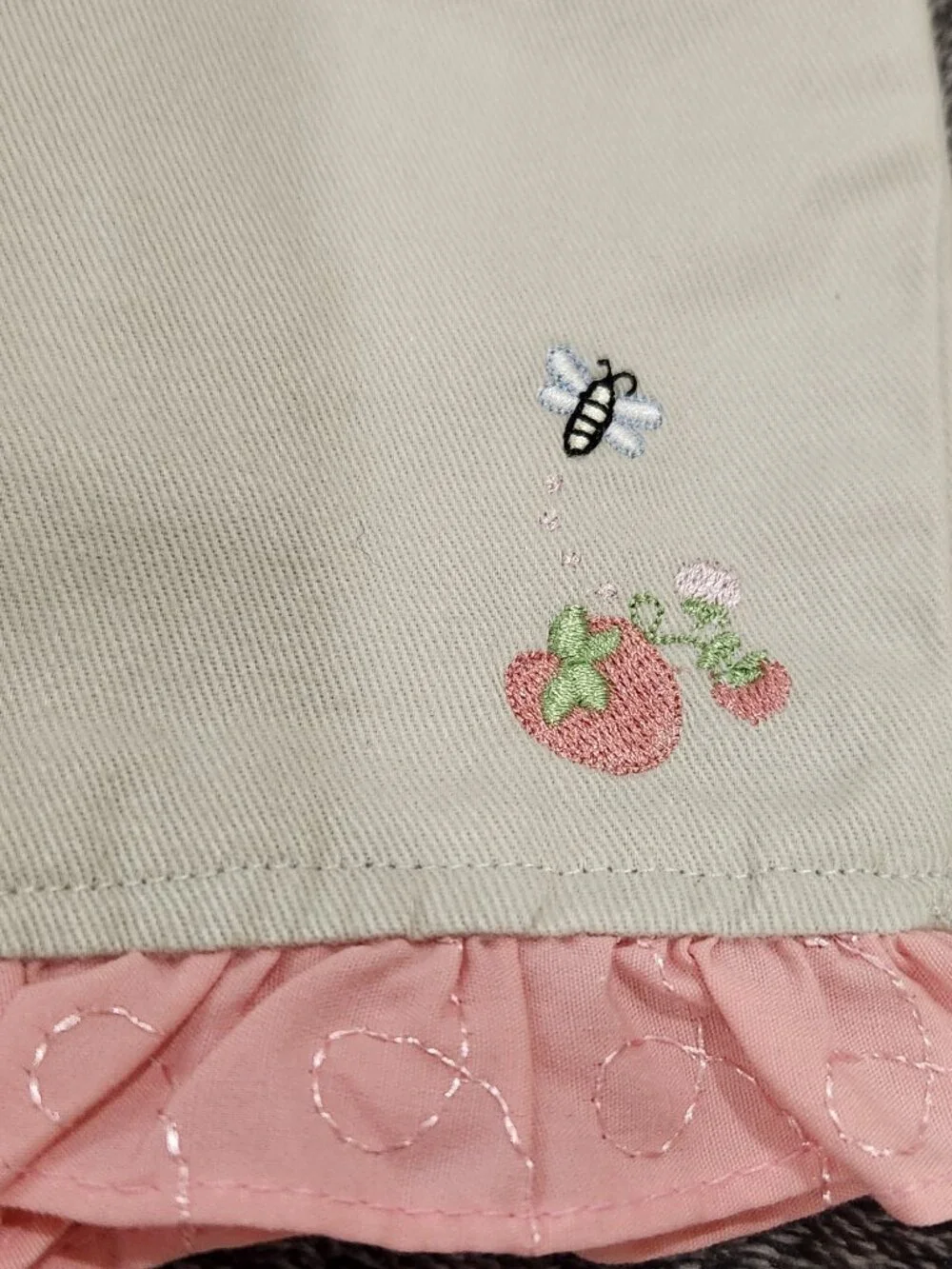 Little Angel - Baby Girls' 2-Pc Strawberry Short Set